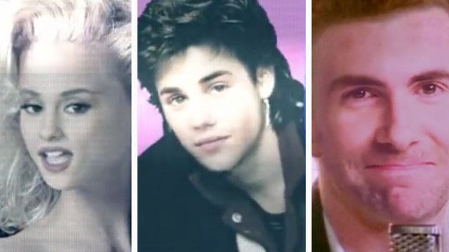 Ariana Grande Justin Bieber Adam Levine 80s