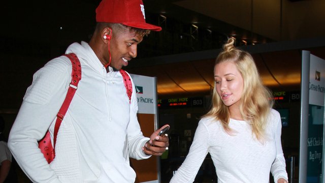 Iggy Azalea and Nick Young seen at LAX airport in 