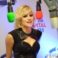 Pixie Lott backstage at the 2011 Jingle Bell Ball