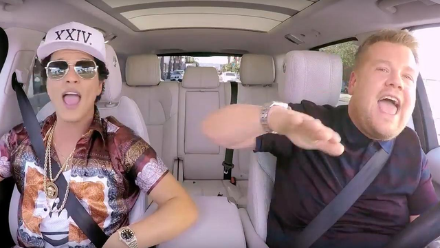 James Corden Bruno Mars Carpool Karaoke